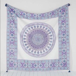Blue, white, and purple Urban Outfitters Tapestry